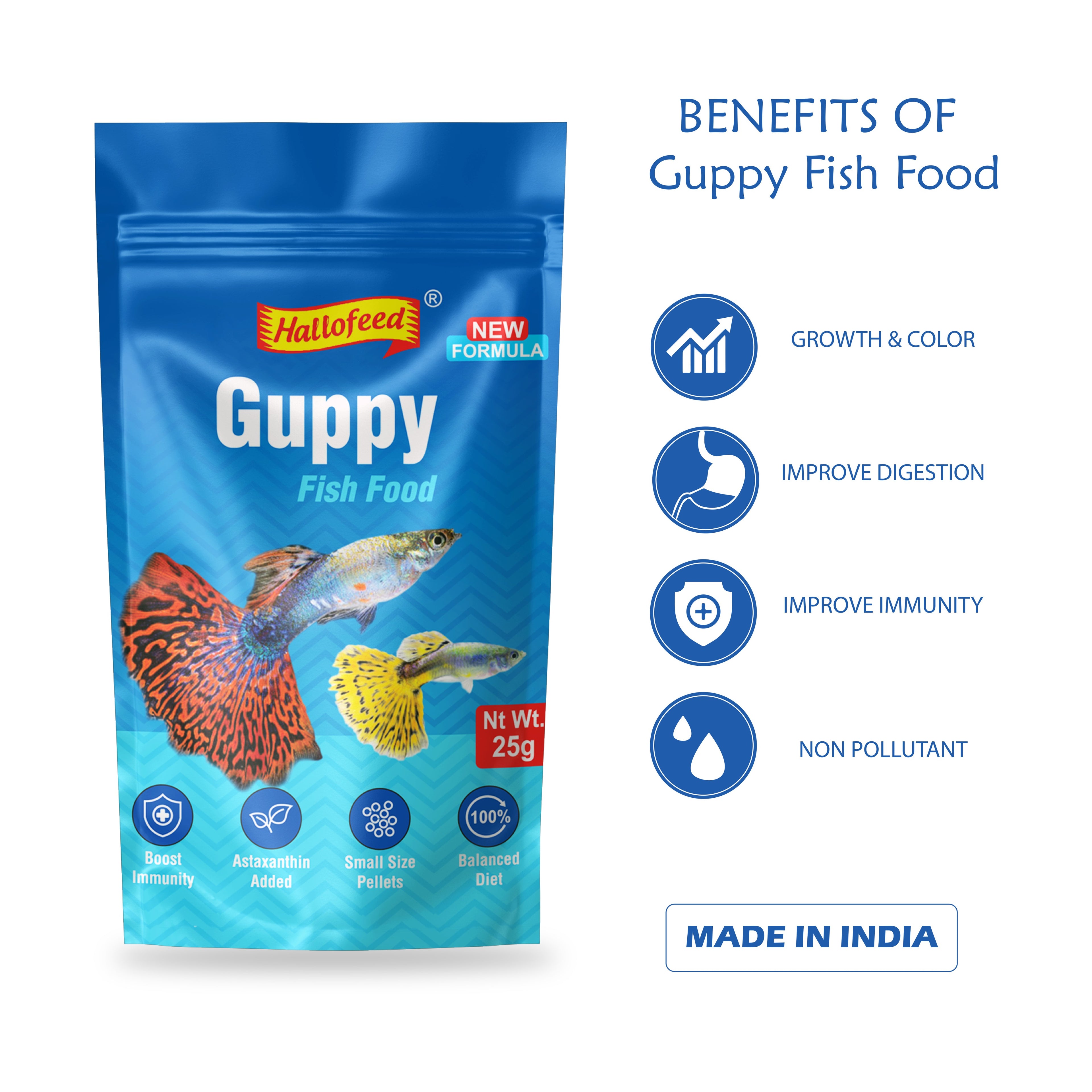 Hallofeed Guppy Fish food 25gm