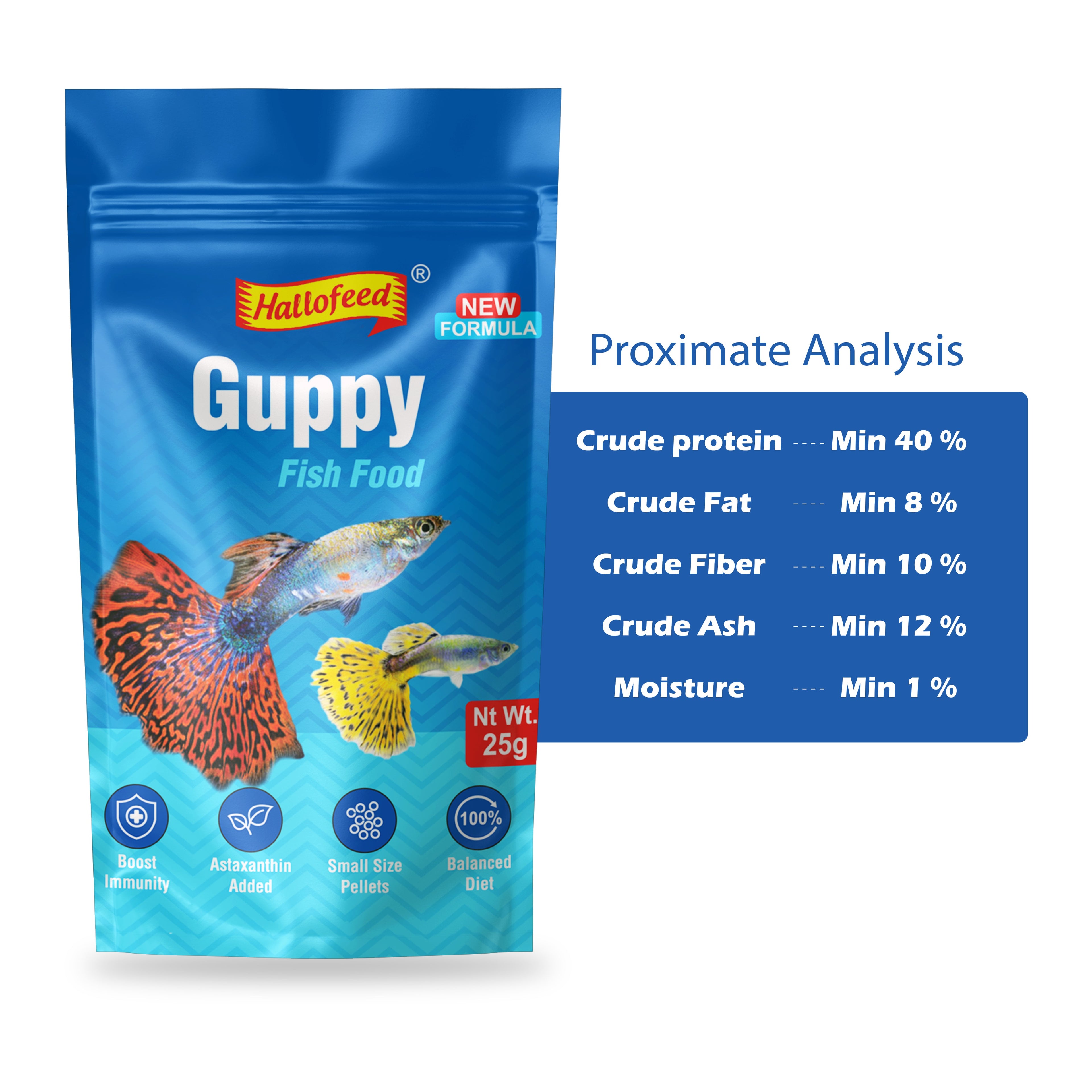 Hallofeed Guppy Fish food 25gm