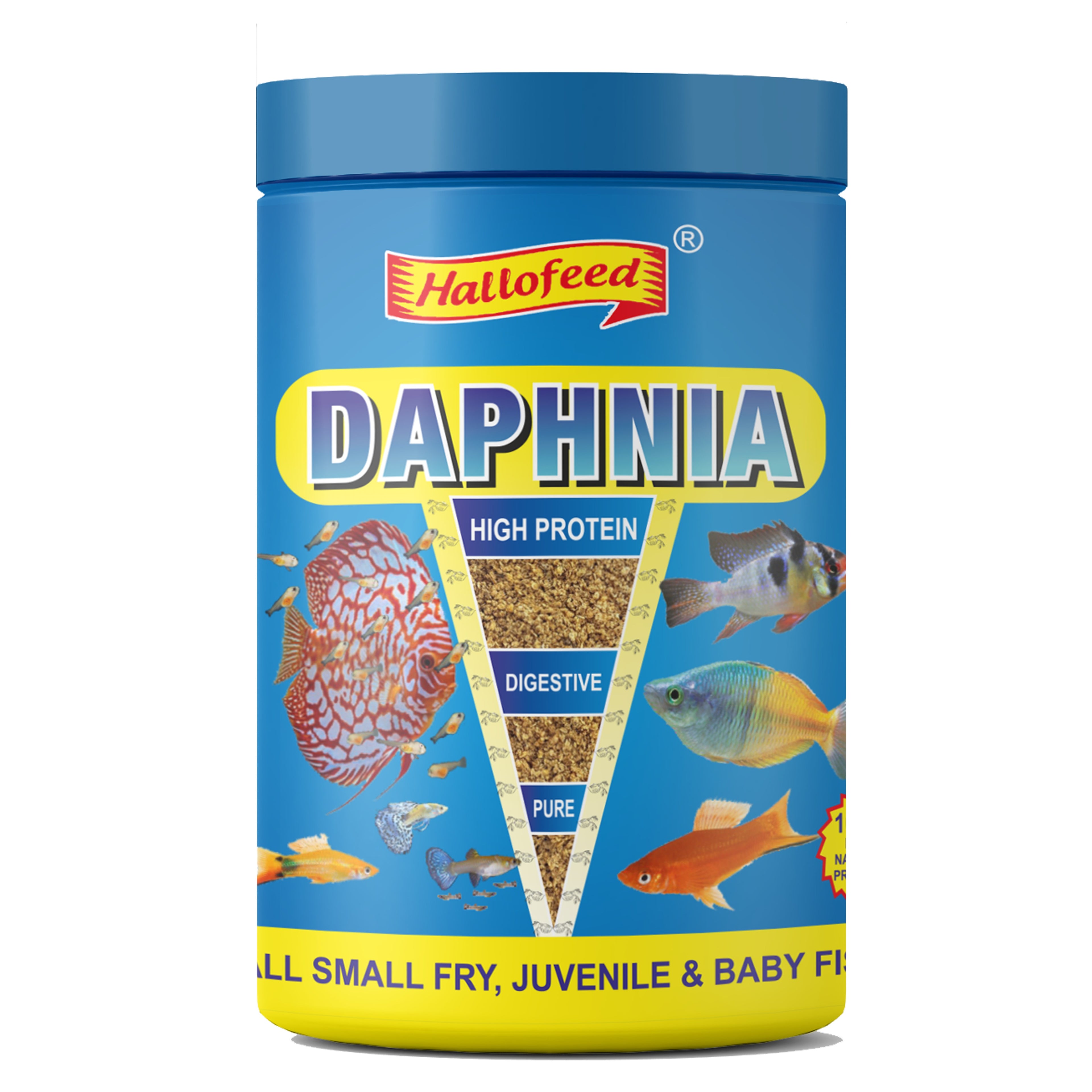 Hallofeed Daphnia Fish Food, 8gm (Fish Food for Fry)