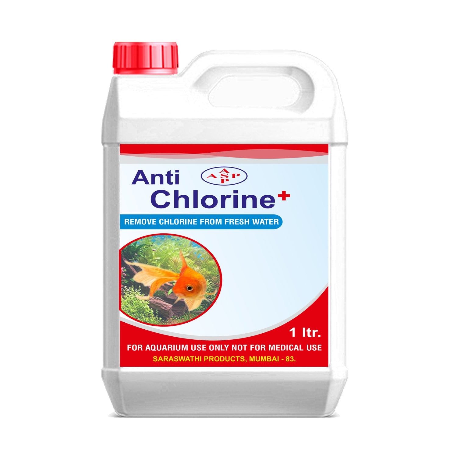 ASP Anti- Chlorine 1ltr Advance Water Conditioner Concentrated Chlorine Remover for Freshwater Aquarium (Removes Chlorine for Aquarium) (1 LTR)