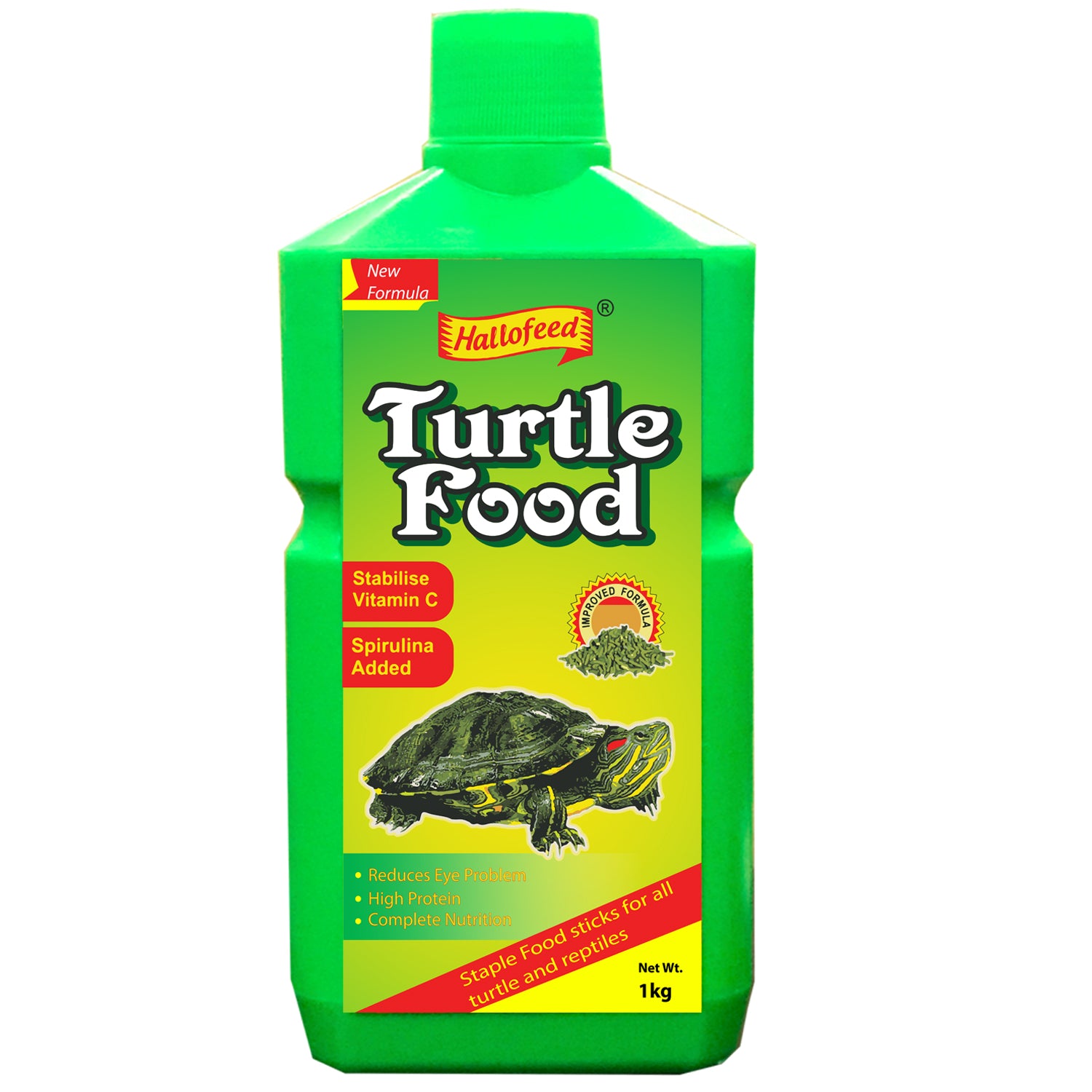 Hallofeed Special Turtle Pellet Food For All Life Stages- 1Kg