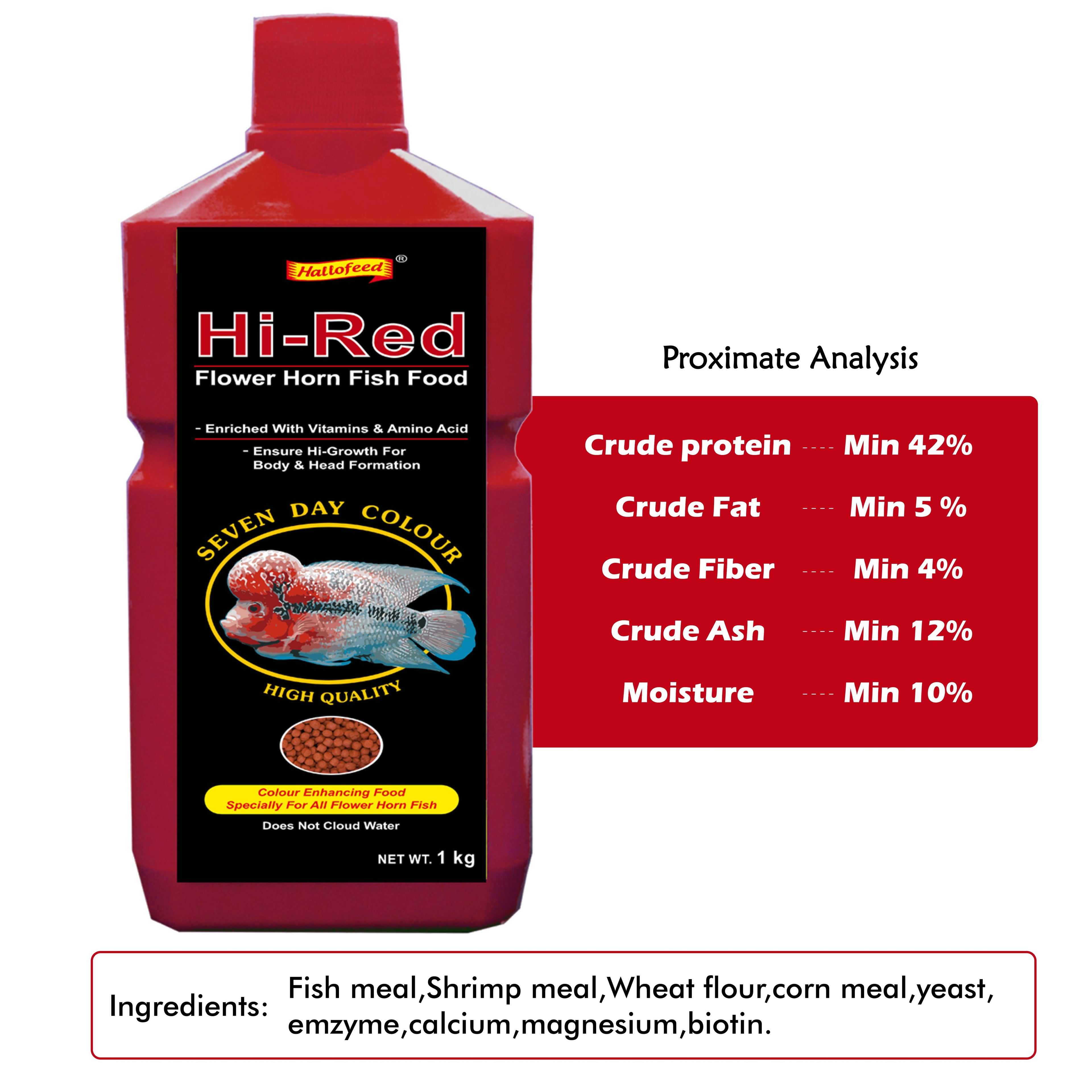 Hallofeed Hi-Red Fish food 1kg