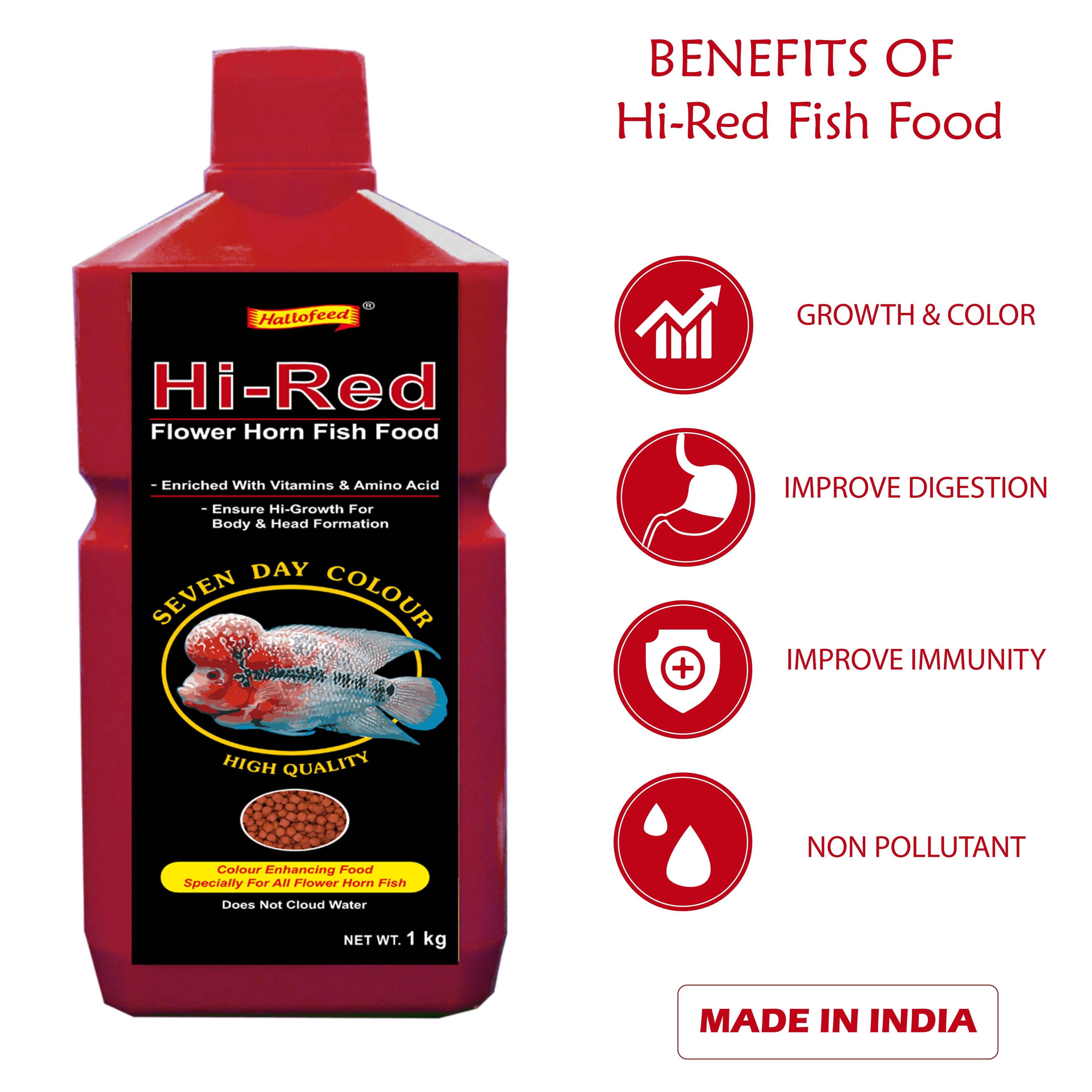 Hallofeed Hi-Red Fish food 1kg