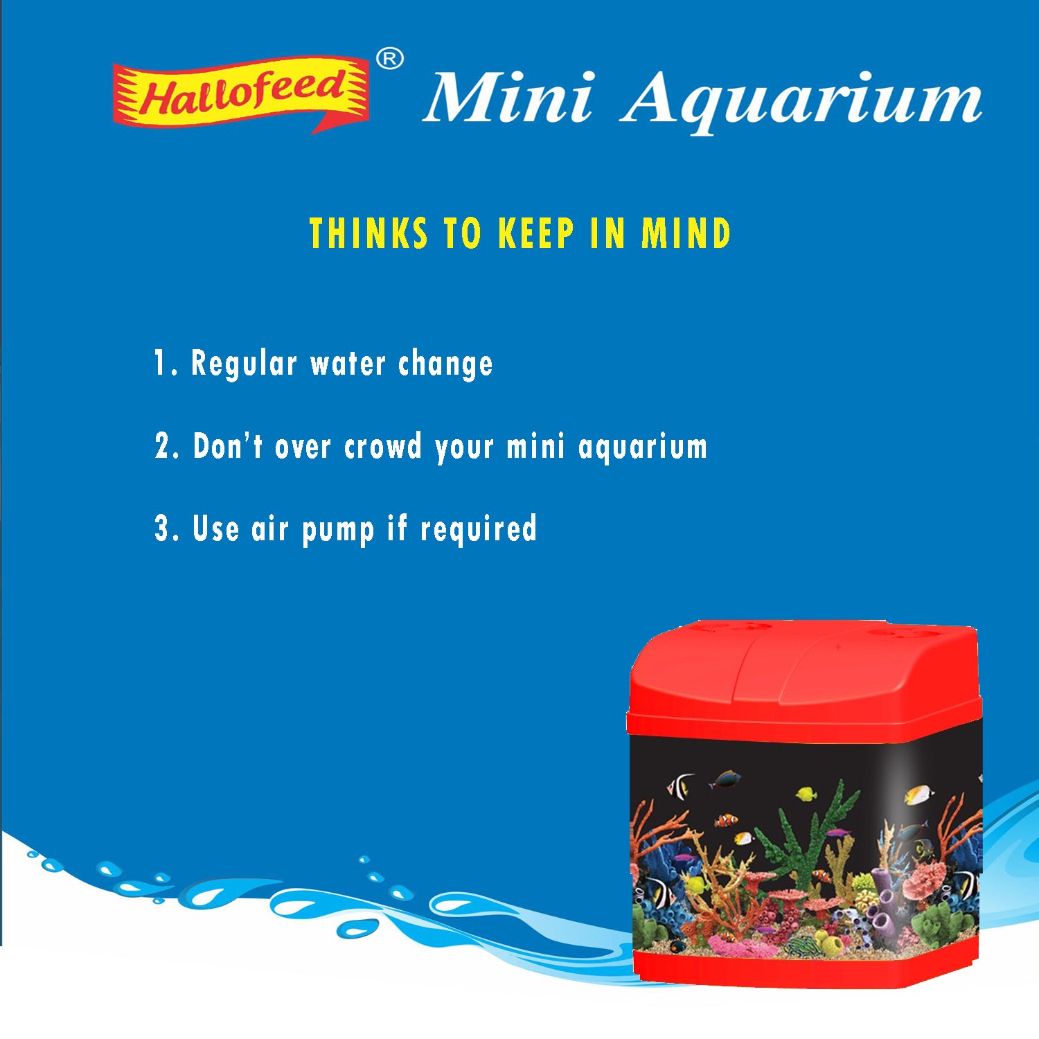 Hallofeed Mini Aquarium MA-2L
