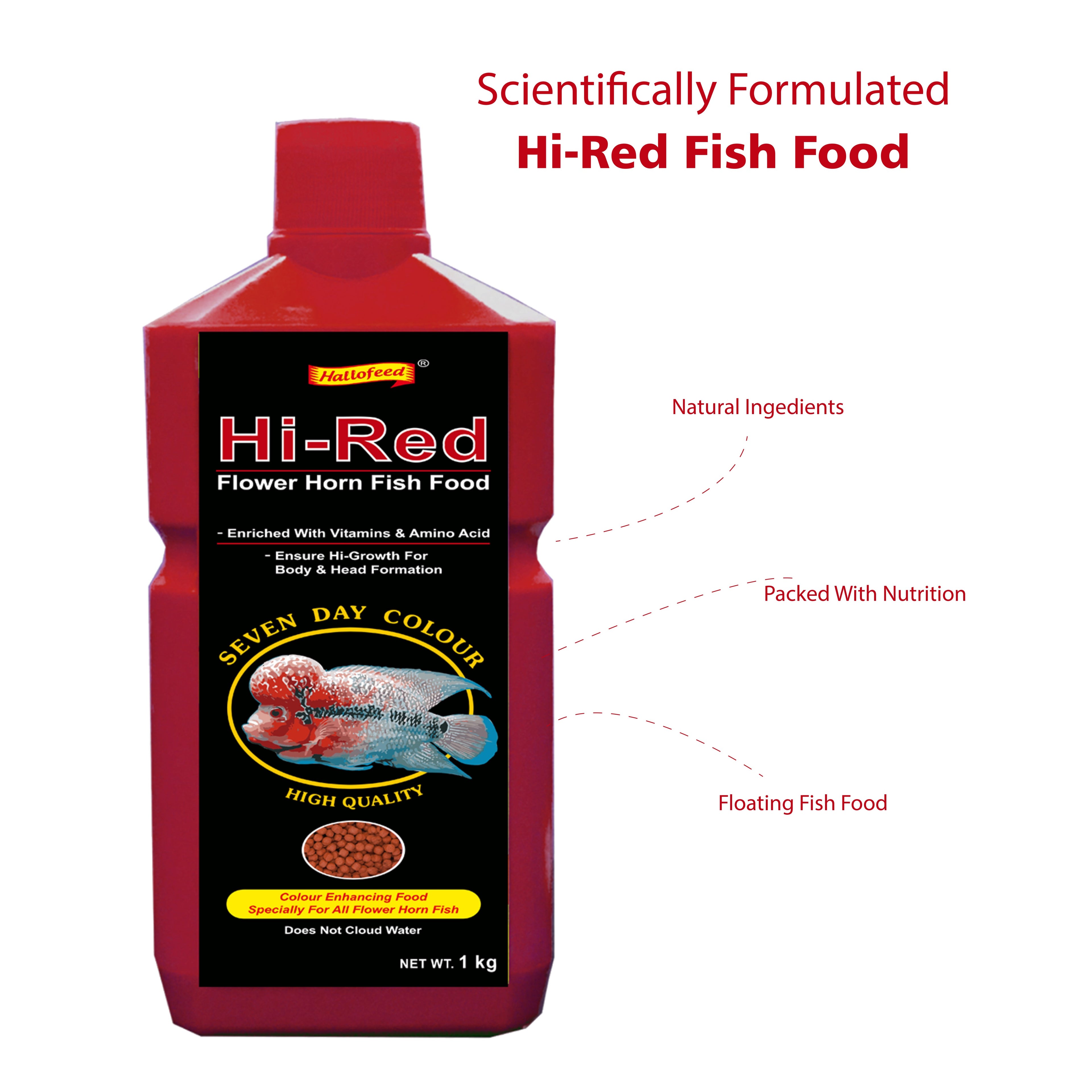 Hallofeed Hi-Red Fish food 1kg