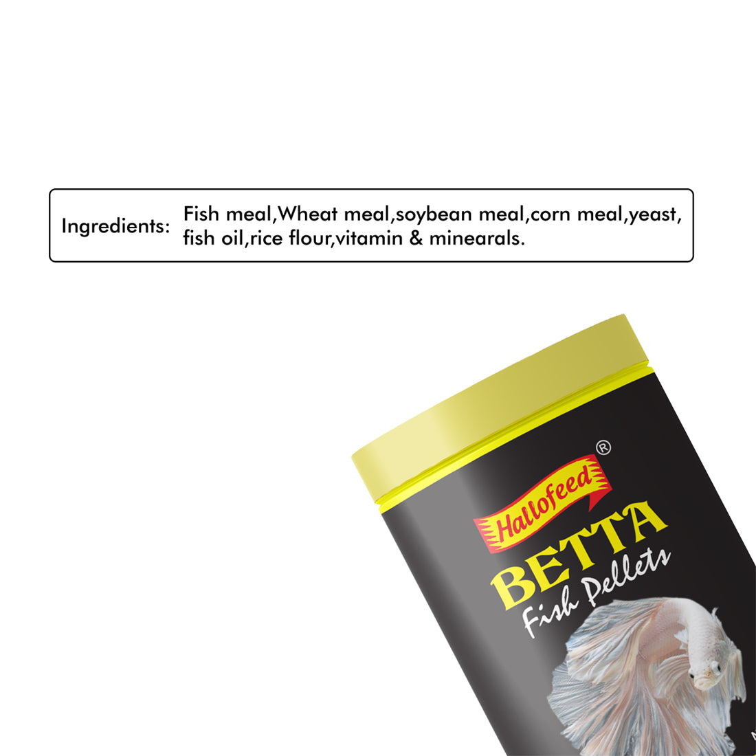 Hallofeed Betta Fish Food 50 gm (Specially for All Betta Fish) | Spirulina for Colour Enhancment