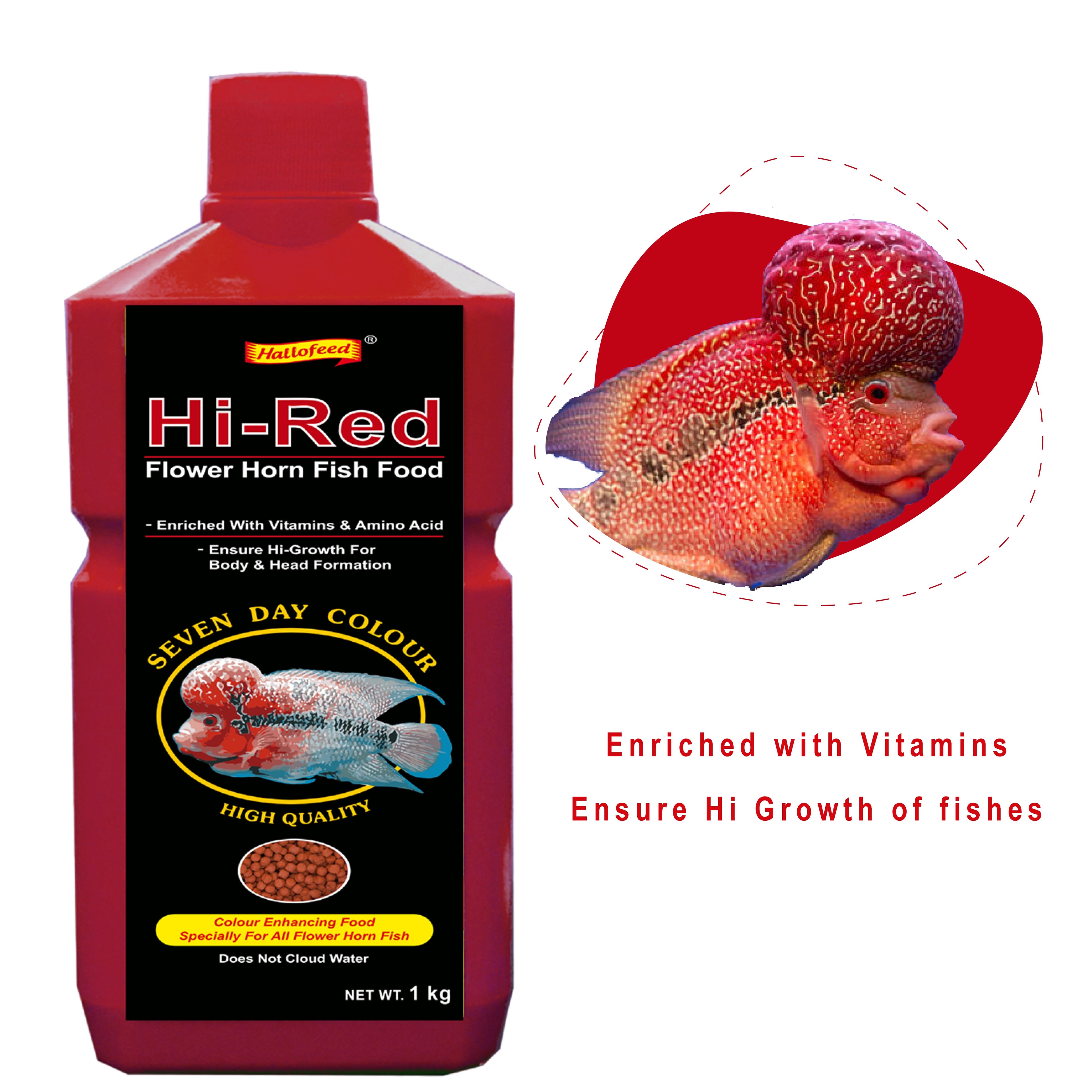 Hallofeed Hi-Red Fish food 1kg
