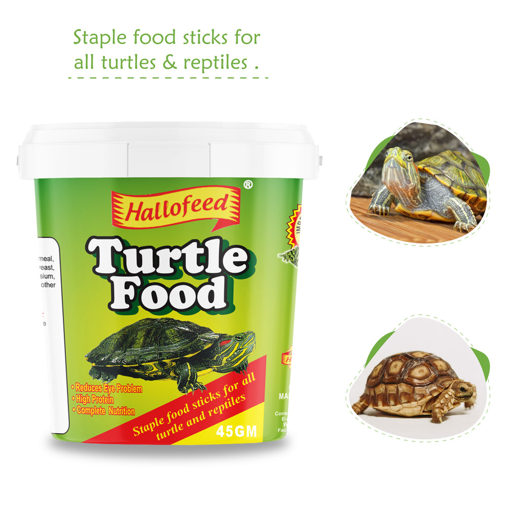 Hallofeed Turtle Food 500gm – High Protein Floating Sticks for Healthy Turtles & Reptiles (Complete Nutrition)