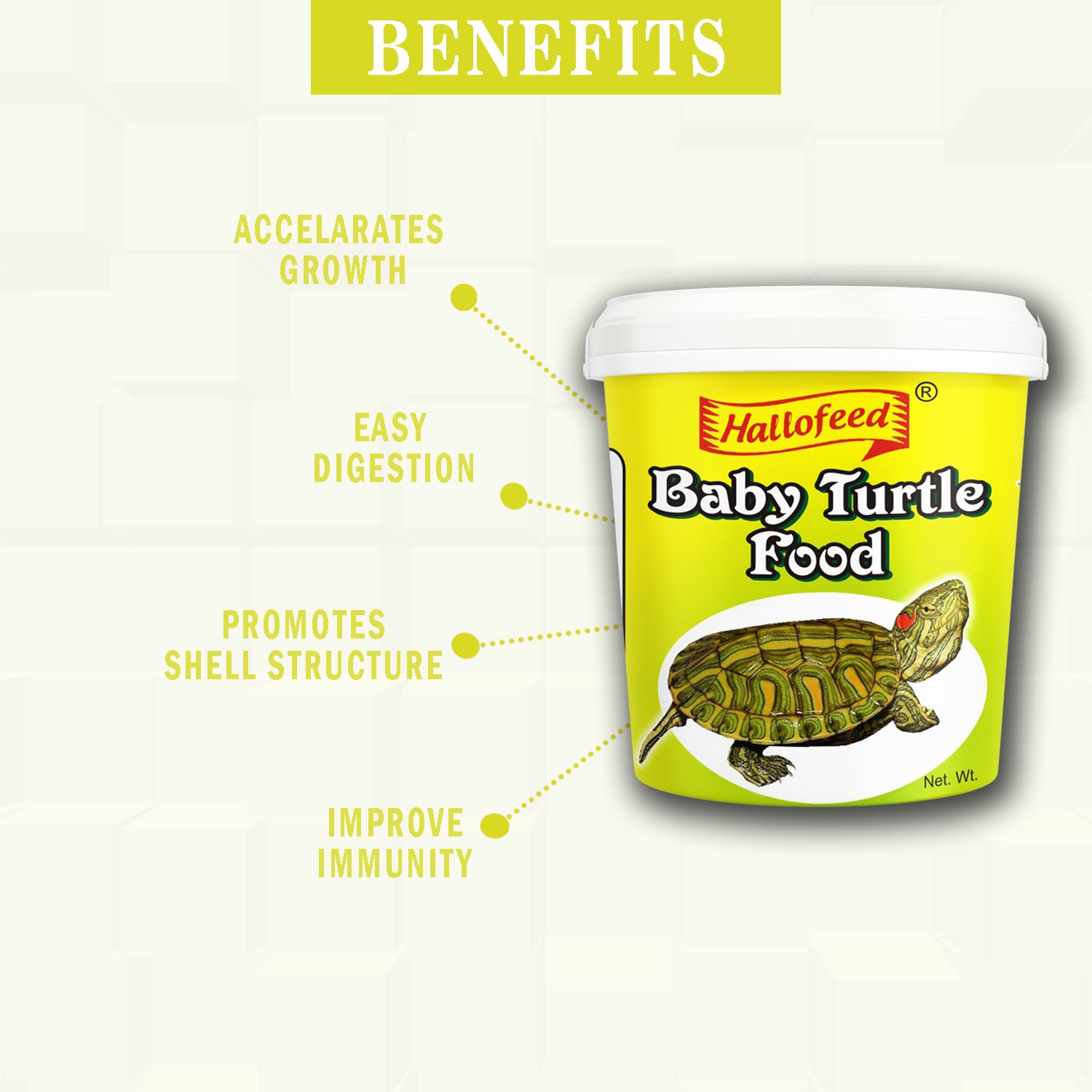 Hallofeed Baby Turtle Food, 100g Natural Diet, All Baby Turtle Types