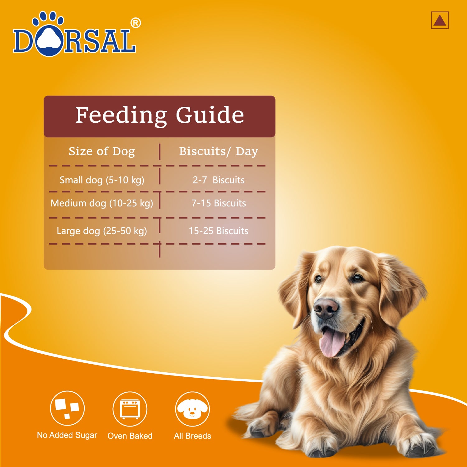 Dorsal Real Dog Biscuits 1 kg Pack, chicken flavor