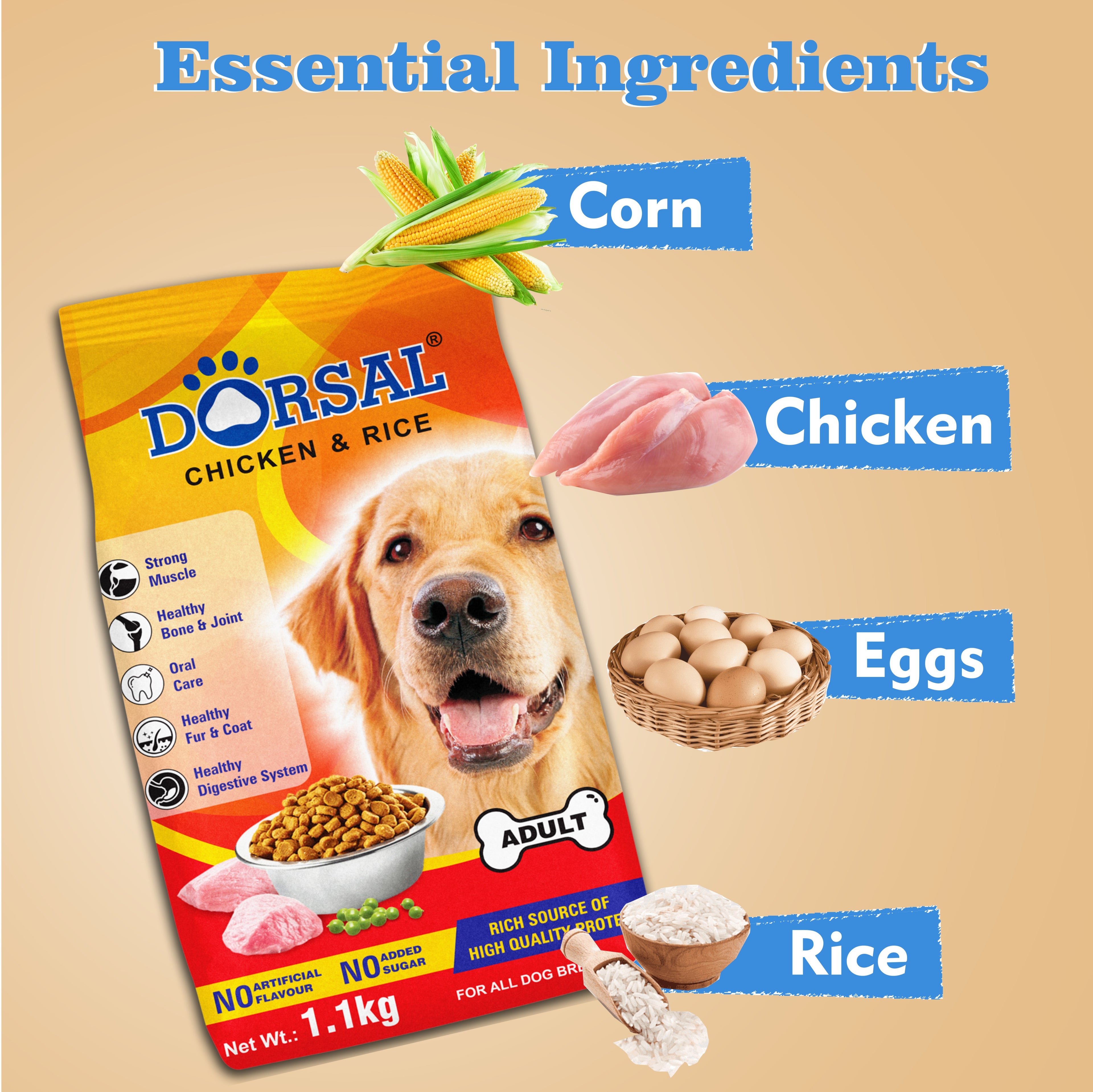 Dorsal Dog Food 1.1kg (Adult)