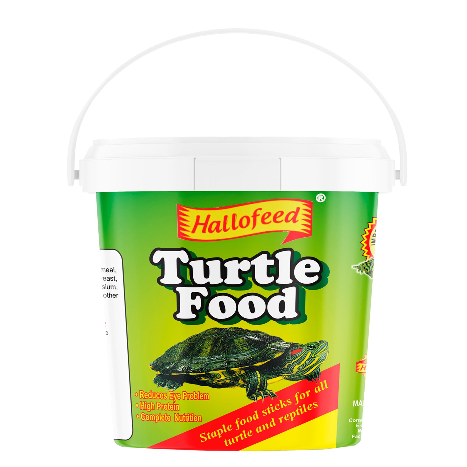 Hallofeed Turtle Food 500gm – High Protein Floating Sticks for Healthy Turtles & Reptiles (Complete Nutrition)